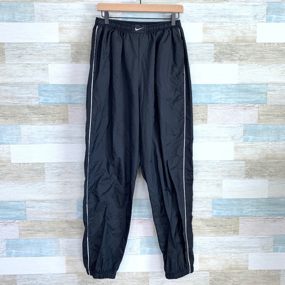 black windbreaker joggers